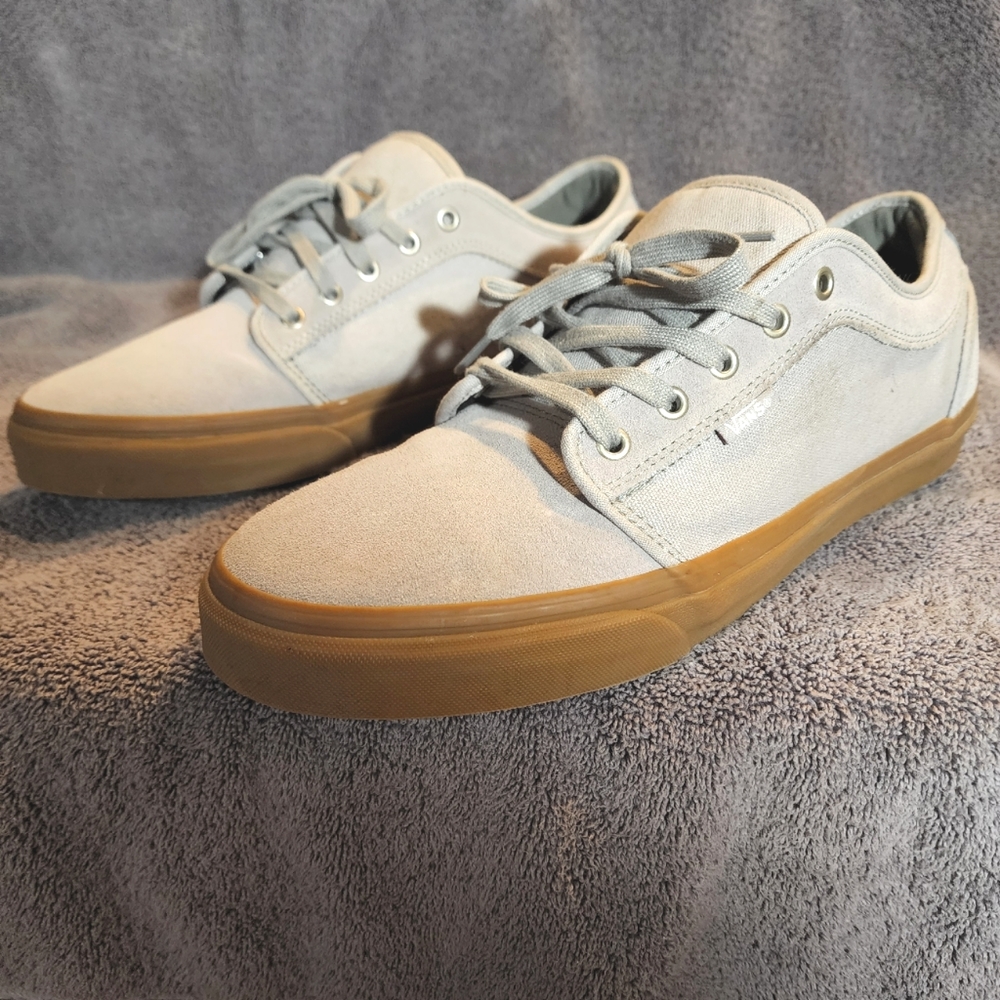 Vans Chukka Low Drizzle Grey & Gum Skate Shoes Size 13